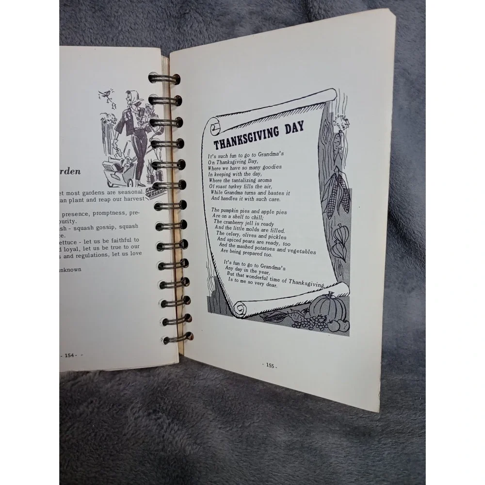 Fjeldberg Lutheran Church Cookbook 1965 Huxley, Iowa Spiral Vintage Recipe Local
